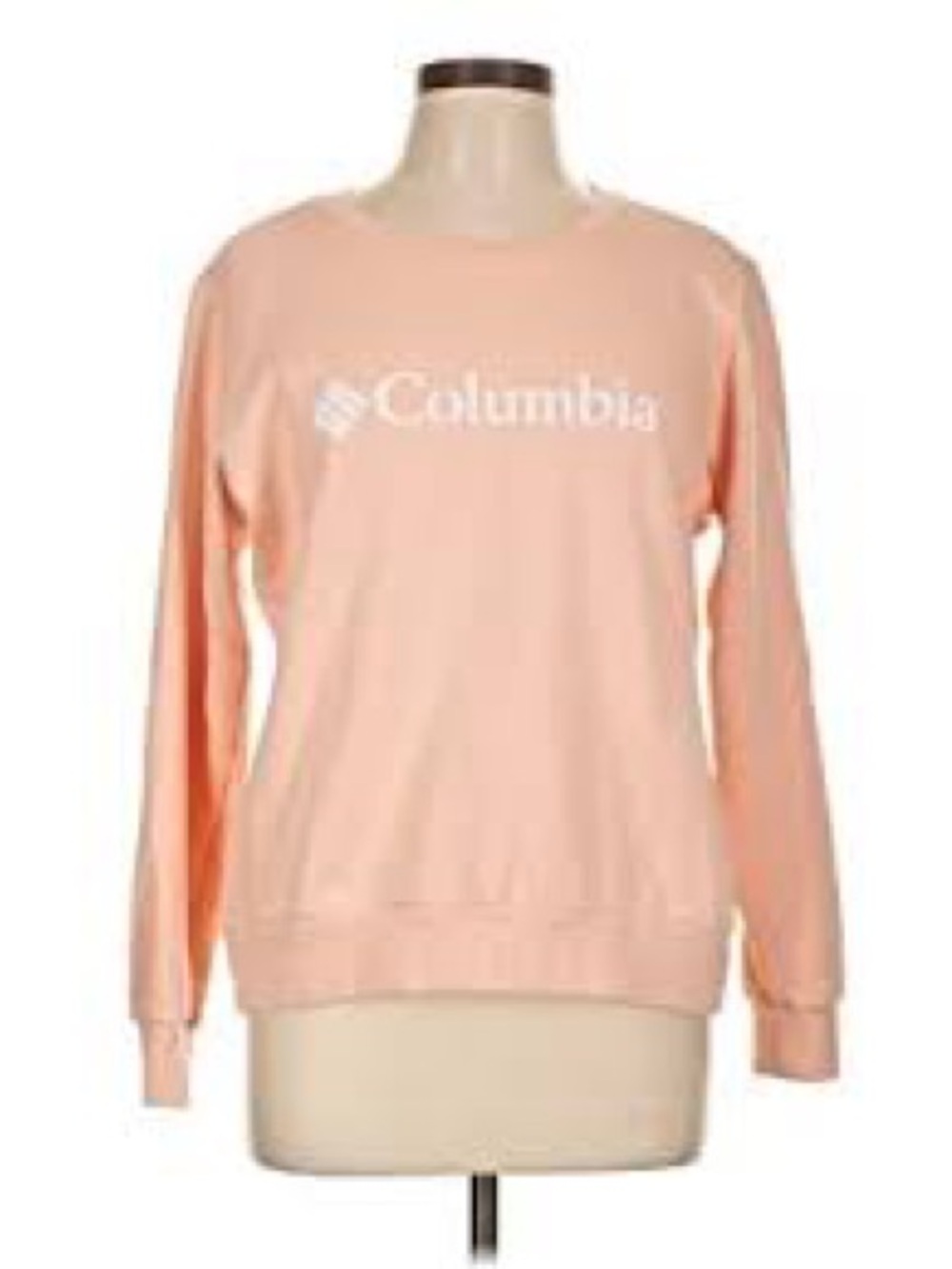 Columbia Soft Peach Long-Sleeve Logo Sweatshirt